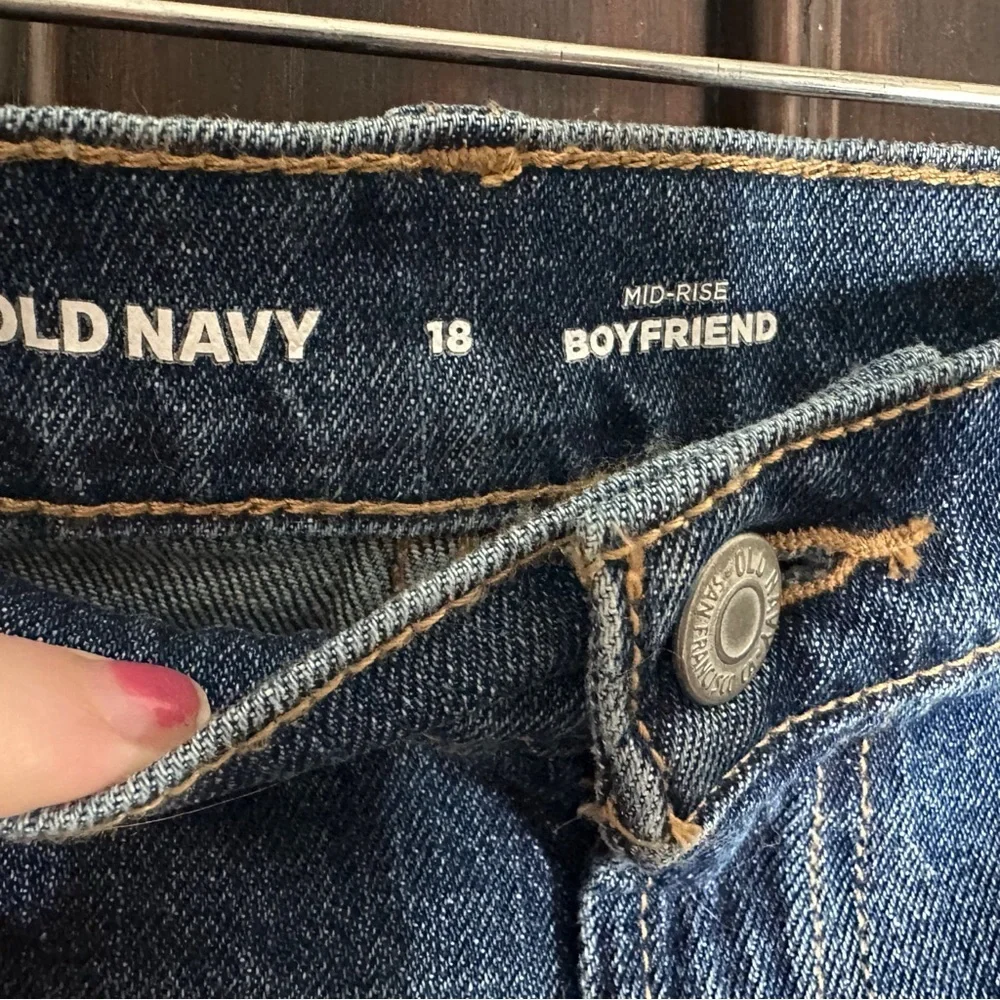 5/$25 😻 Old Navy Women's Mid-Rise Boyfriend Blue Jean Shorts